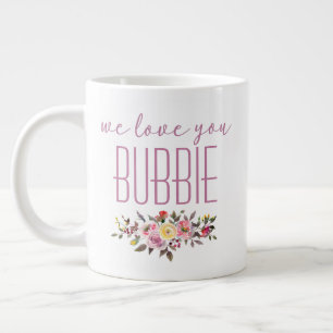 Grande Tasse On aime You Bubbie Floral Rose