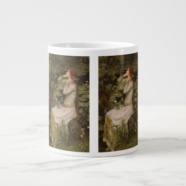 Grande Tasse Ophélie par l'étang par John William Waterhouse (Devant)