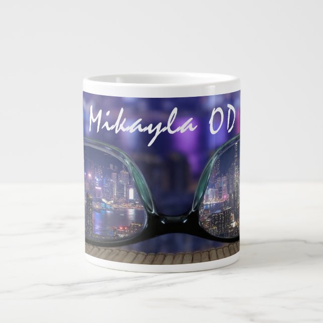 Grande Tasse Optométriste des lunettes de vue tendance (Devant)