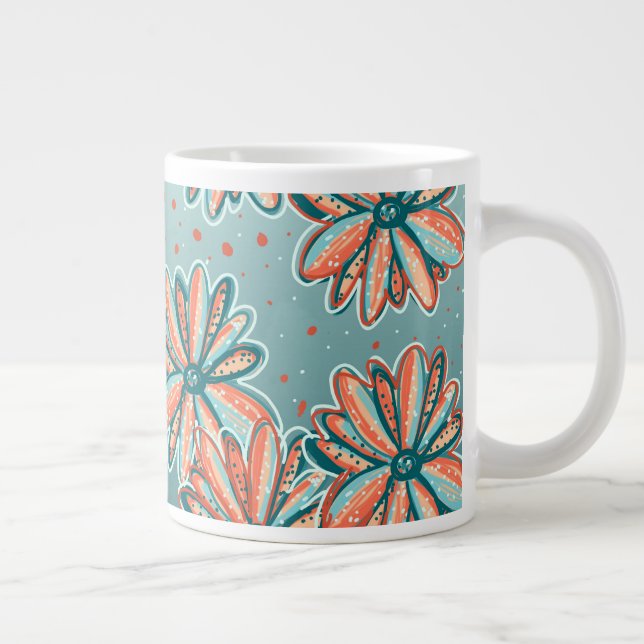 Grande Tasse Orange Blossoms motif par Lisa Casineau (Droite)