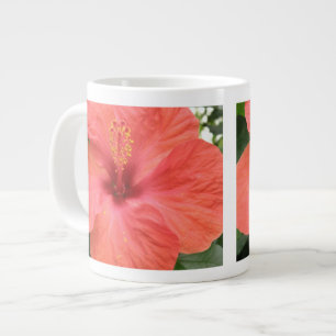 Grande Tasse Orange Hibiscus Fleur Macro Mug