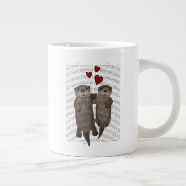 Grande Tasse Otters tenant les mains (Droite)