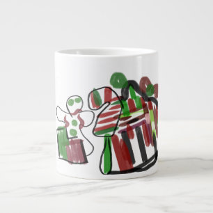 Grande Tasse Pain d'épices homme et maison fun rock