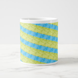 Grande Tasse palettes bleus et jaunes