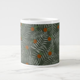 Grande Tasse Palm Feuilles & Oranges