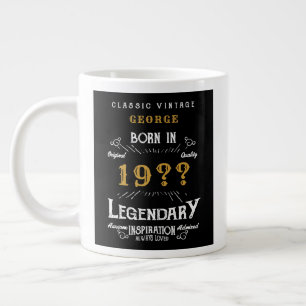 Grande Tasse Papa Père ou Mari Ajouter le nom Année Légende Vin