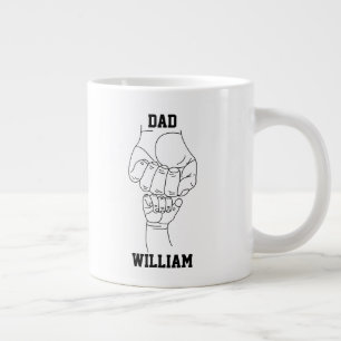 Grande Tasse Papa personnalisé Père père papa cadeau avec le no