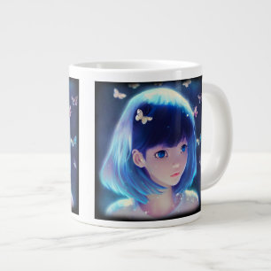 Grande Tasse Papillon Anime Girl Jumbo Mug
