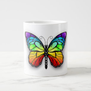 Grande Tasse Papillon arc-en-ciel monarque