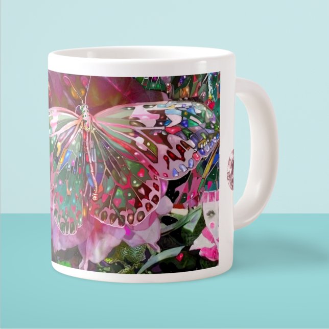 Grande Tasse Papillon de l'aube montante (Créateur téléchargé)