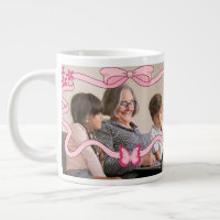 Papillon rose Meilleur Grand-Mère Et Petits-Enfant
