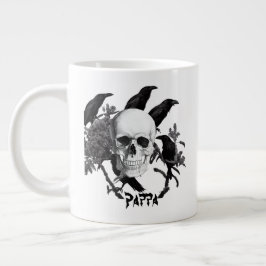 Grande Tasse Pappa Crâne et corbeaux Halloween Jumbo Mug