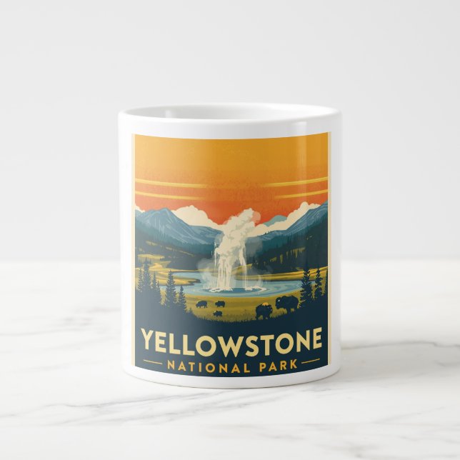 Grande Tasse Parc national de Yellowstone Design d'aventure (Devant)