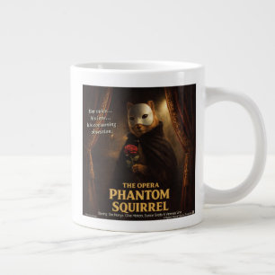 Grande Tasse Parodie de l'Opéra Fantôme Écureuil