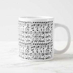 Grande Tasse Partitions de musique amusantes Art de musicien