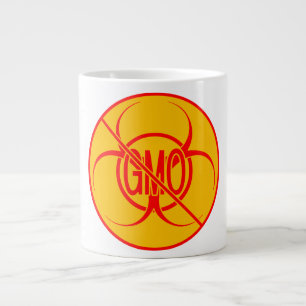 Grande Tasse Pas d'OGM Jumbo Mug Biodanger Avertissement Coupes