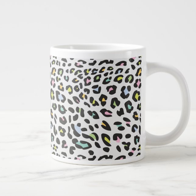 Grande Tasse Pastel Leopard Spot Motif (Droite)
