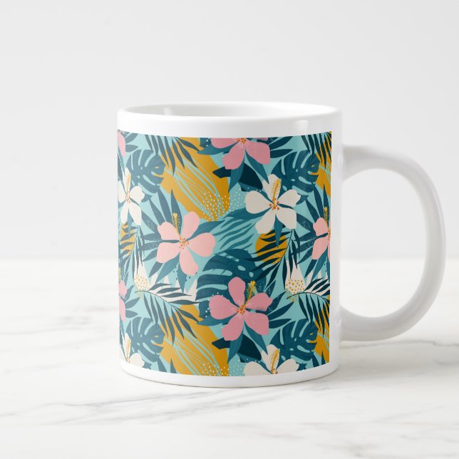 Grande Tasse Pattern tropical hibiscus (Droite)