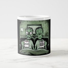 Grande Tasse Pause café Zombie - Cerveaux et rôti mort suppléme