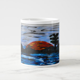 Grande Tasse Paysage au coucher du soleil