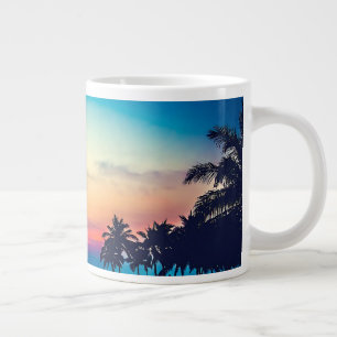 Grande Tasse Paysage naturel avec piscine Palmiers