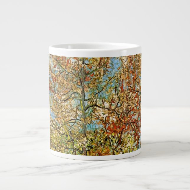 Grande Tasse Peach Tree rose en fleurs par Vincent van Gogh (Devant)