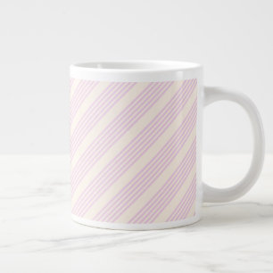 Grande Tasse Peaches et crème cinq bandes motif