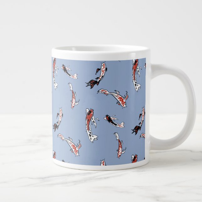 Grande Tasse Peint Koi nager dans l'étang (Droite)