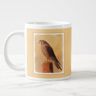 Grande Tasse Peinture américaine Kestrel - Art original pour oi