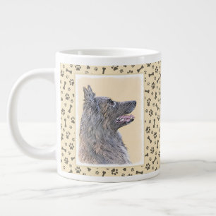 Grande Tasse Peinture belge Tervuren - Cute Original Chien Art