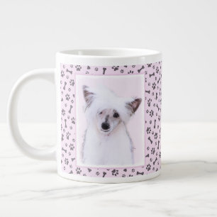 Grande Tasse Peinture chinoise en poudre - Art Chien