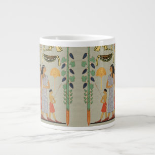 Grande Tasse peinture colorée décorée géante égyptienne antique