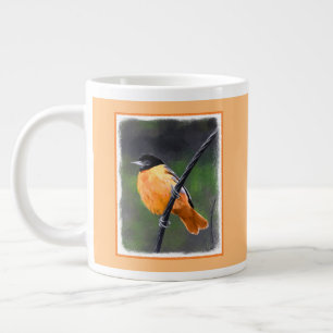 Grande Tasse Peinture de l'Oriole - Art original d'oiseau