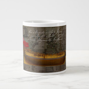 Grande Tasse Peinture de profil du navire Jersey