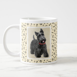 Grande Tasse Peinture de Terrier Écossais - Art de Chien Origin