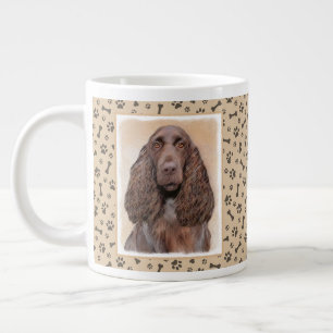 Grande Tasse Peinture d'espagnol de terrain - jolie art origina