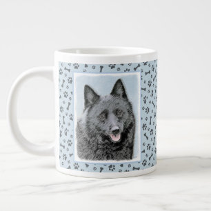 Grande Tasse Peinture Schipperke - Cute Original Chien Art