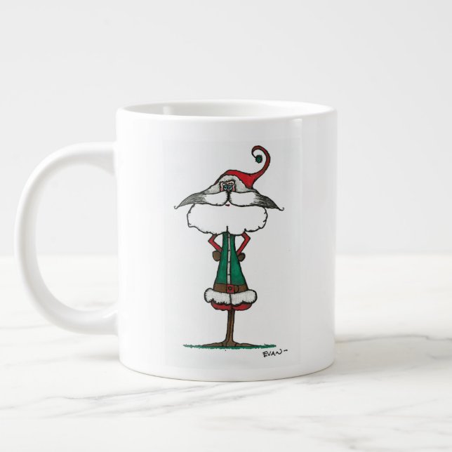 Grande Tasse Père Noël amusé (Gauche)