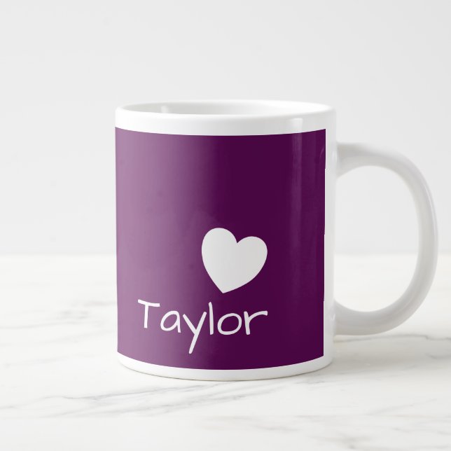 Grande Tasse Perfection De Plum - Mug Géante Avec Un Coeur (Droite)