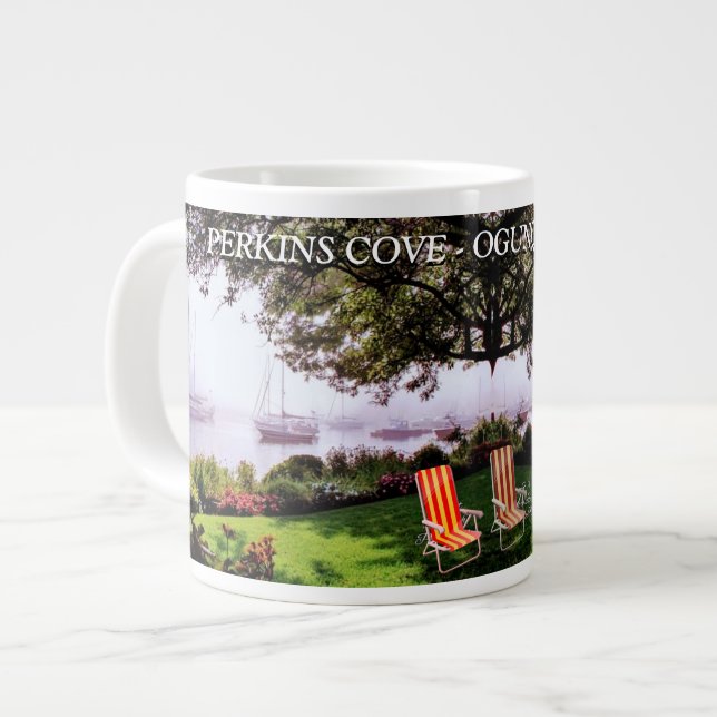 Grande Tasse Perkins Cove - Ogunquit, Maine Jumbo Mug (Devant gauche)