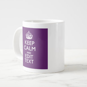 Grande Tasse Personalisé GARDEZ CALME votre texte à la décorati