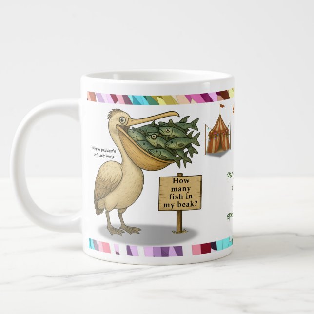 Grande Tasse Personalise: Pierre pelican's brilliant beak (Gauche)
