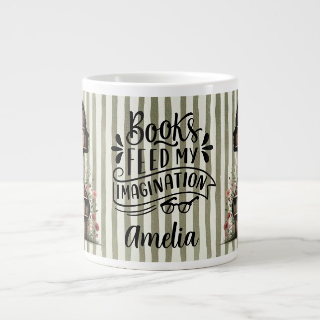 Grande Tasse Personalized Books Feed My Imagination (Devant)