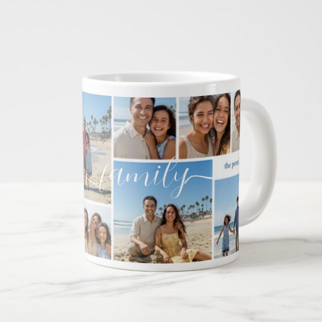 Grande Tasse Personalized Coffee Mug with Family Memories (Devant droit)