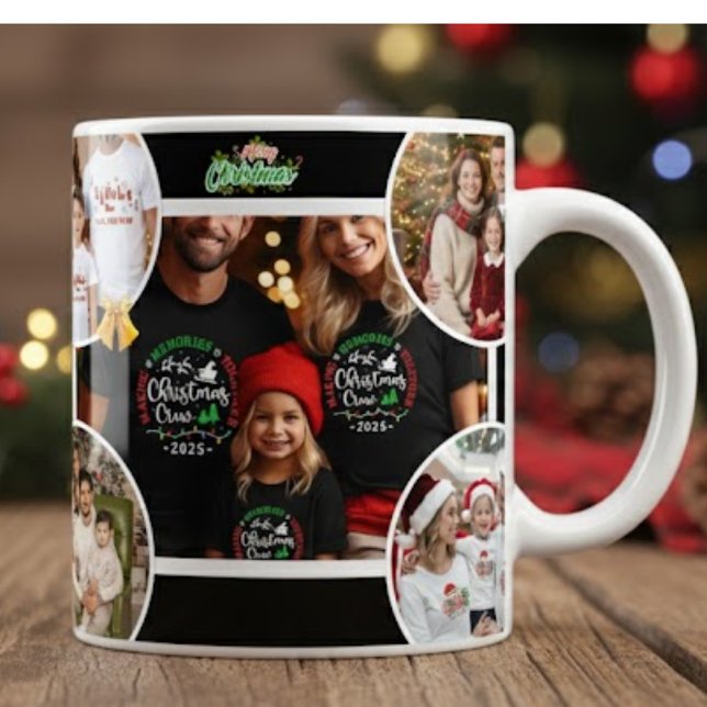 Grande Tasse Personalized Family Christmas Mug 2025 (Créateur téléchargé)