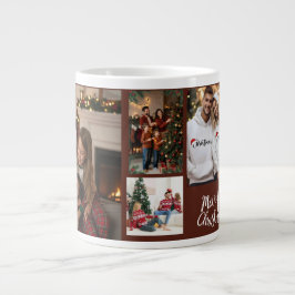 Grande Tasse Personalized Family Christmas Photo Mug
