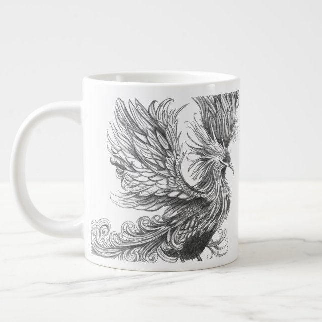 Grande Tasse Personalized Mythological Phoenix Mug  (Gauche)
