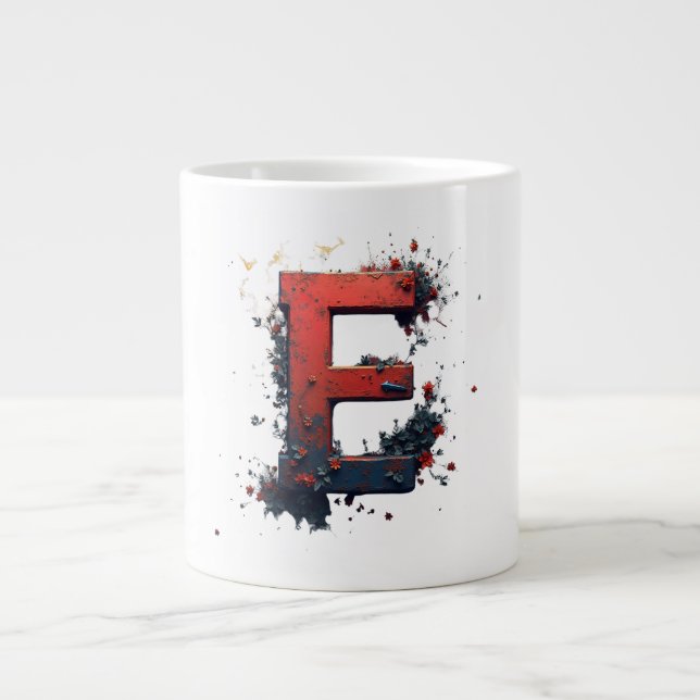 Grande Tasse Personalized Sports Fan Monogram Custom Initial  (Devant)