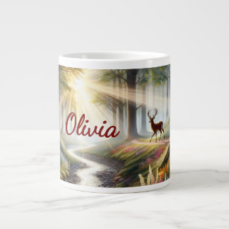 Grande Tasse Personalized Woodland Faith Mug - Specialty Mug