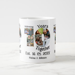 Grande Tasse Personnalisé 10e anniversaire mariage 11 photo col